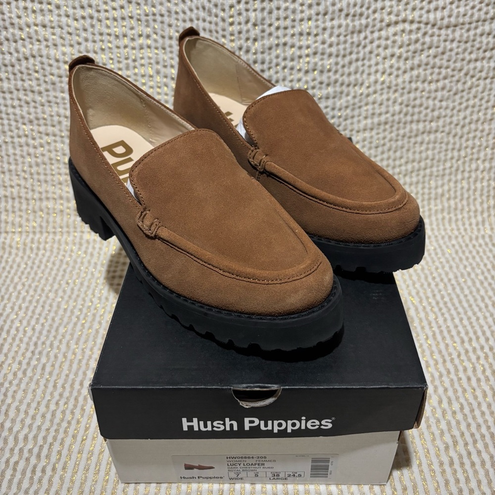 Hush Puppies Brown Lucy Loafer Brown Size 7 Wide
